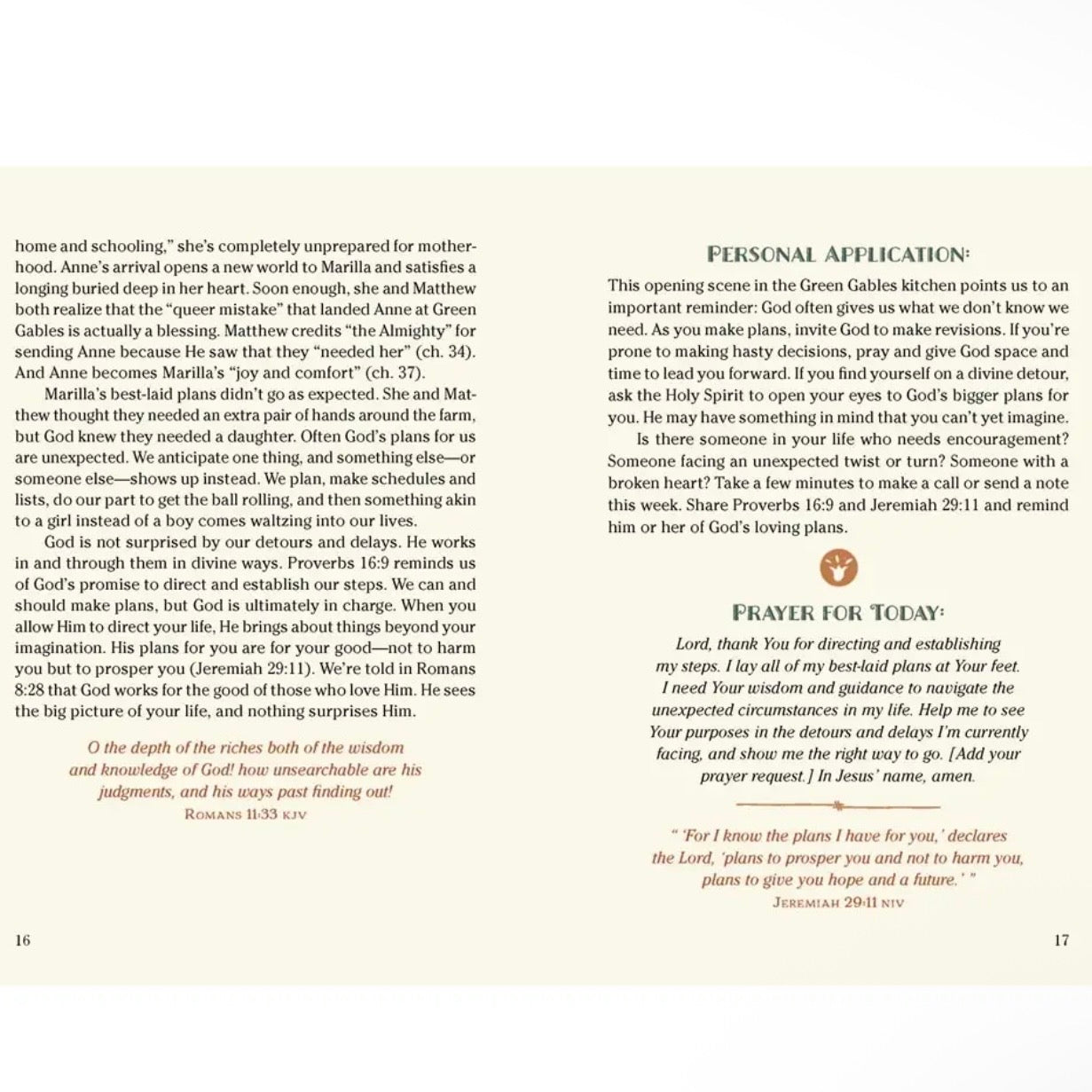 Anne of Green Gables Devotional