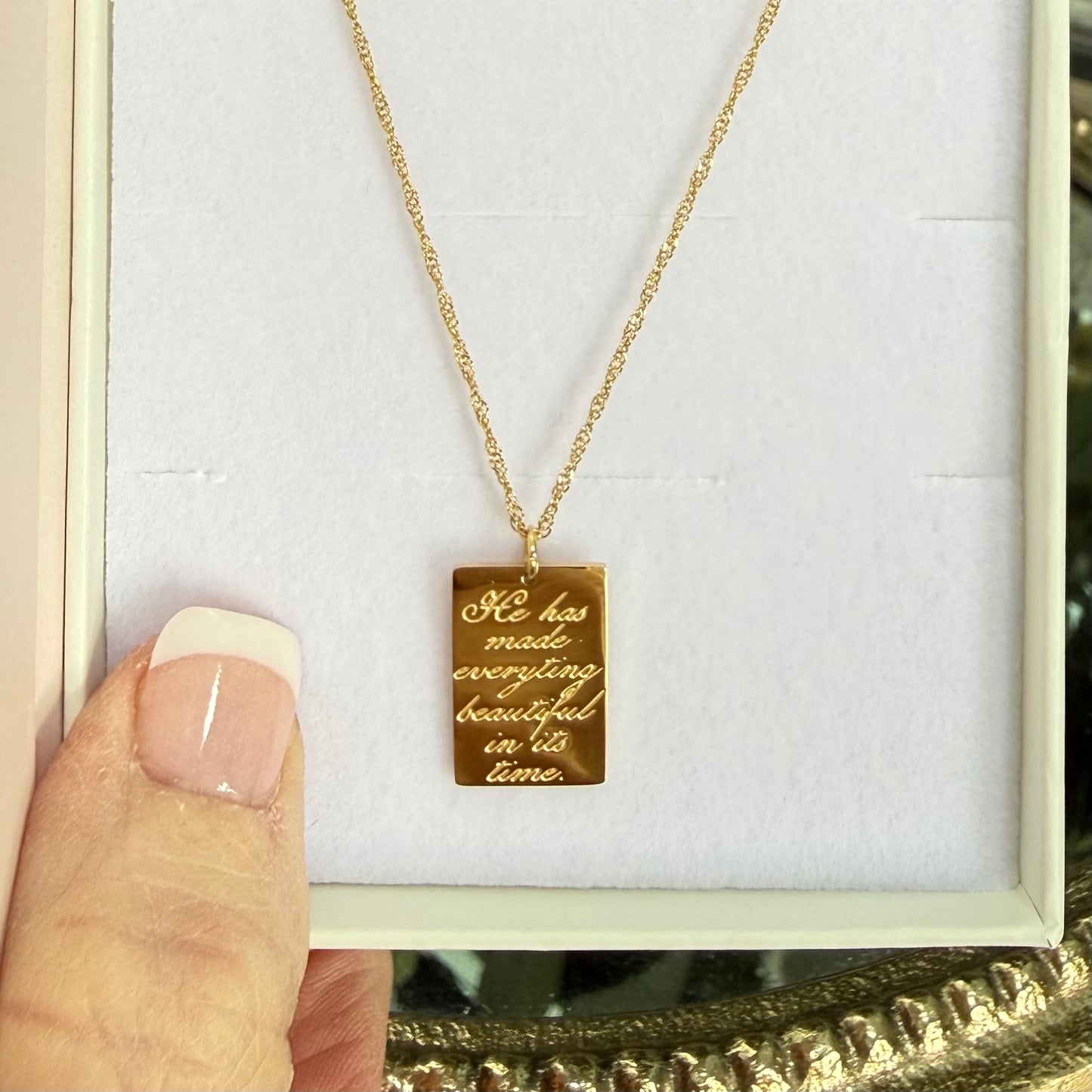 LoveStory Necklace | He Has Made Everything Beautiful Ecclesiastes 3:11
