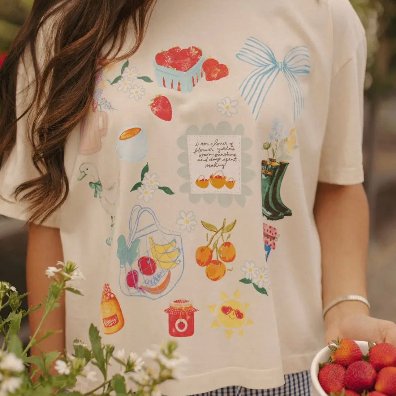 Cropped Tee | Summer Collage