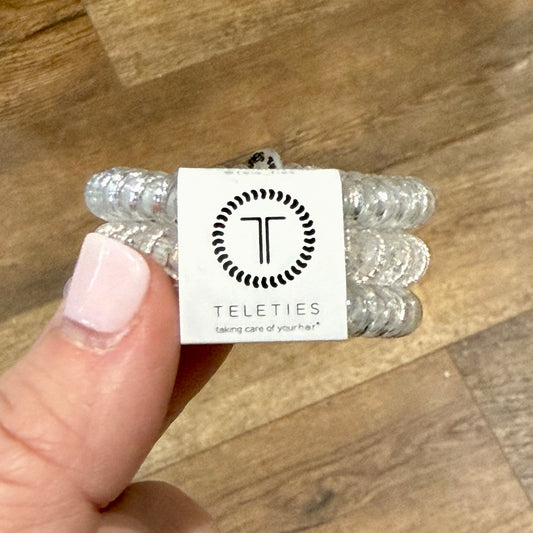 Teleties Hair Coils | Small | Silver Slay