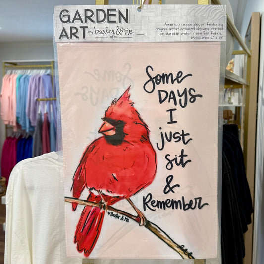 Garden Flag | Cardinal Remember