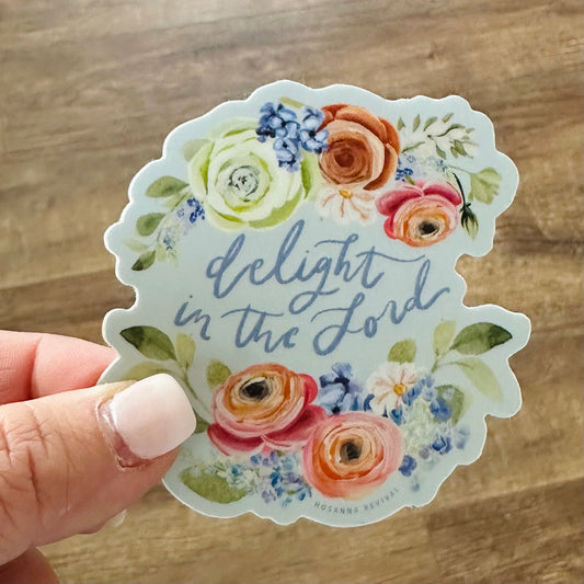 Loveland Delight in the Lord Sticker