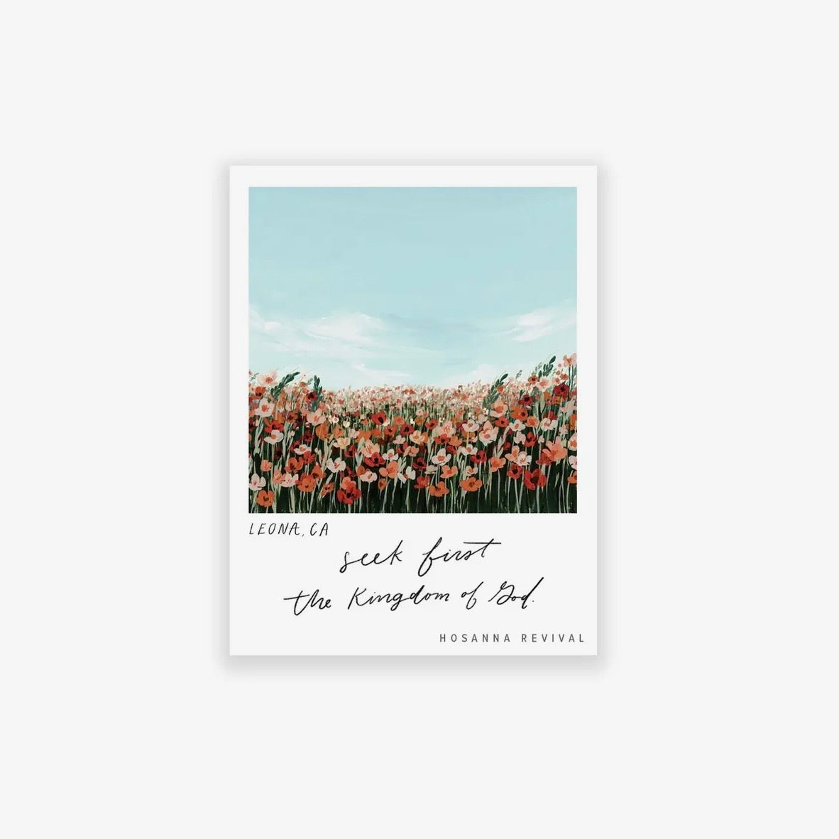 Landscape Sticker | Seek First The Kingdom