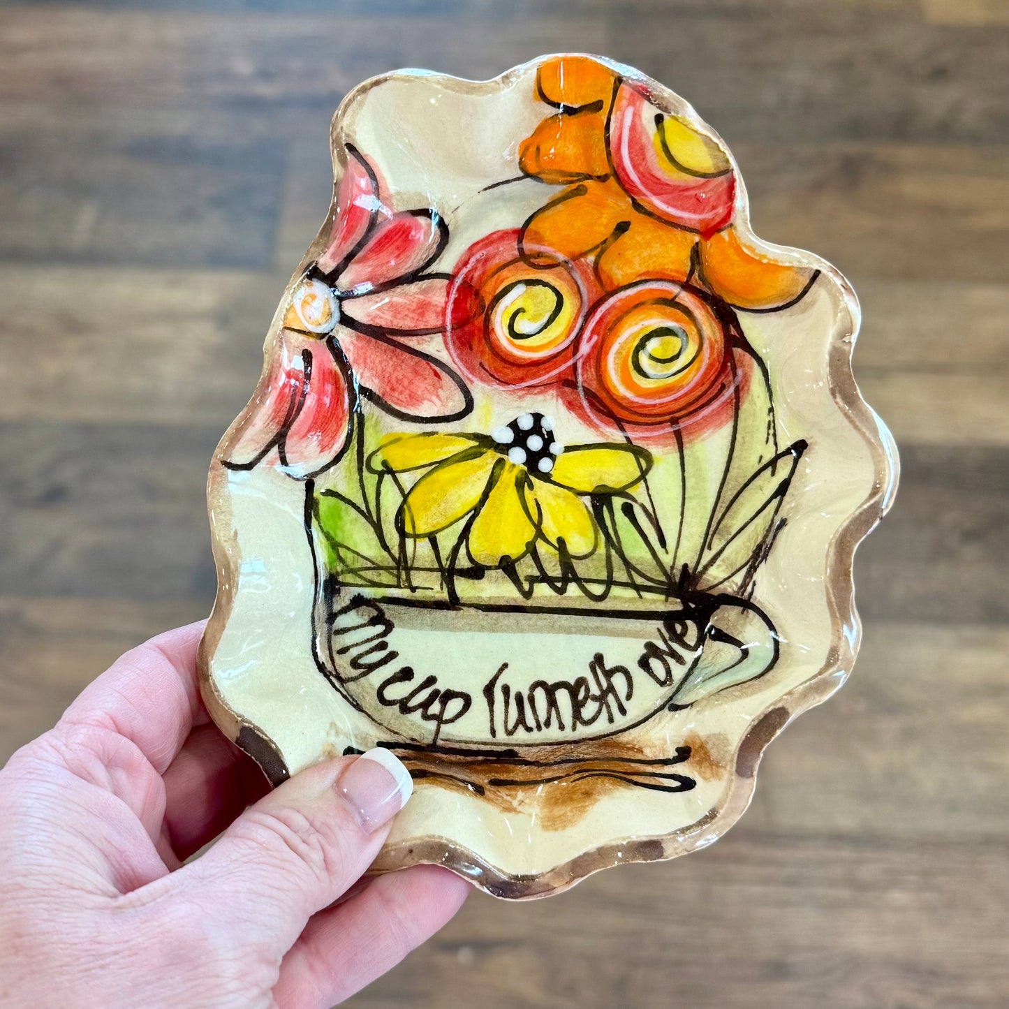 Ceramic Ruffled Plate | My Cup Runneth Over