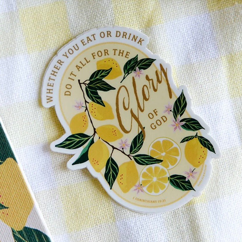 Glory To God Sticker