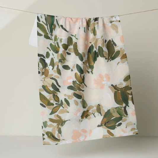 Geometry Dish Towel | Painted Blossoms