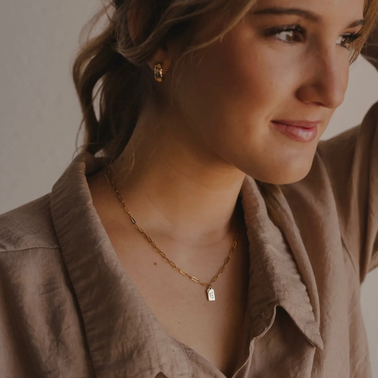 Mini Tag Necklace | Pray Big