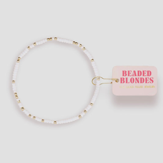 Bracelet - White Sprinkle | 6.75 inch