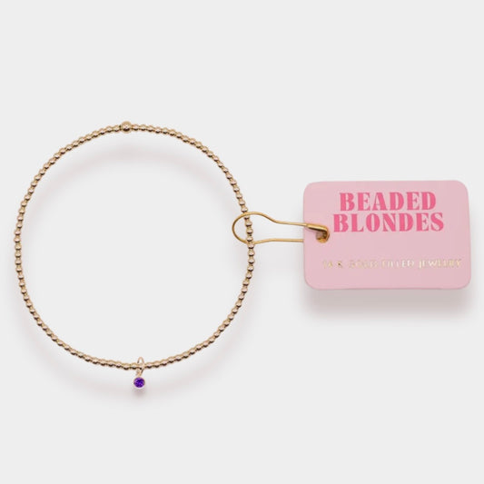 Beaded Blondes Birthstone | 
February