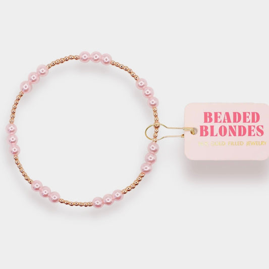Beaded Blondes | Ily (I Love You) Pink Pearl