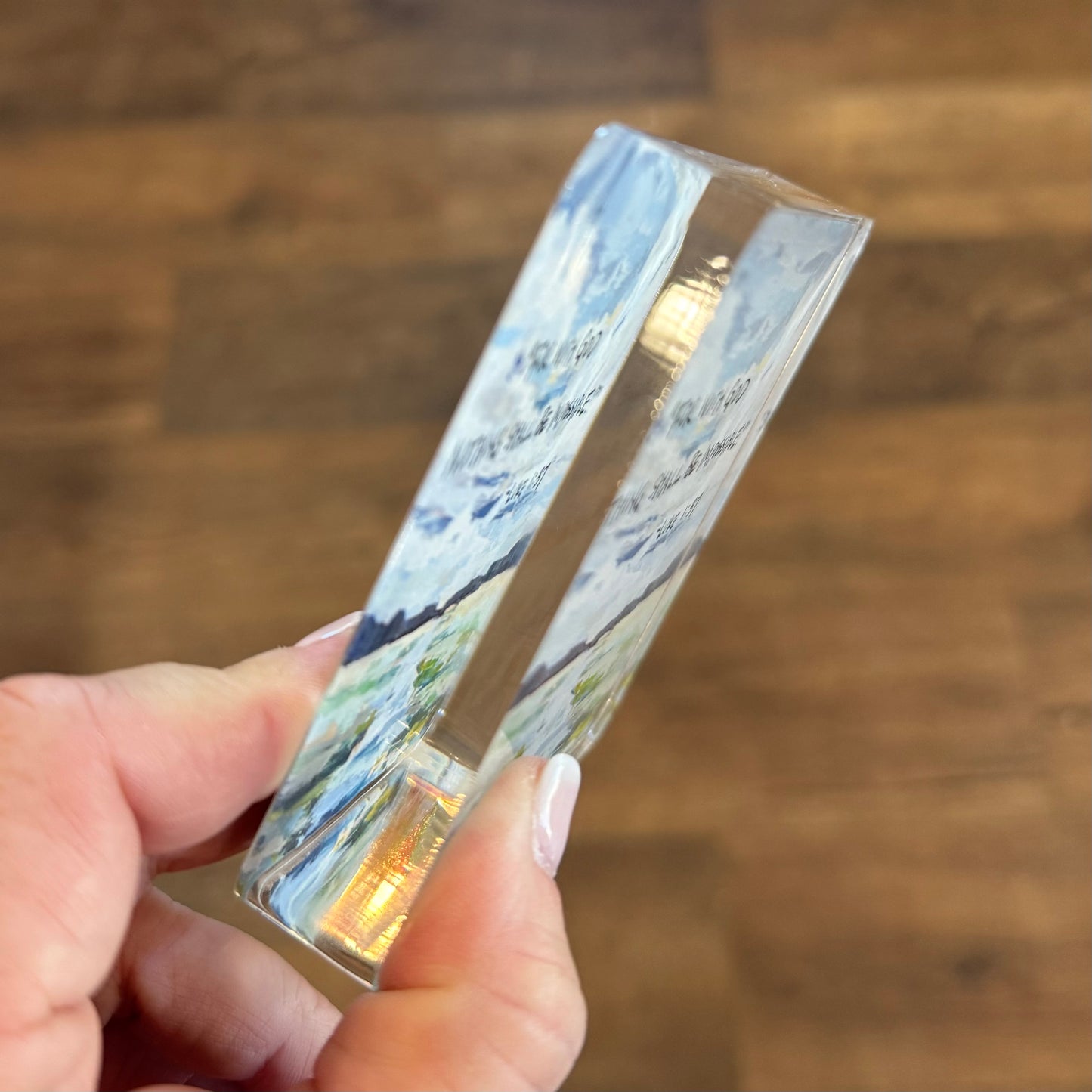 Acrylic Scripture Block | Luke 1:37