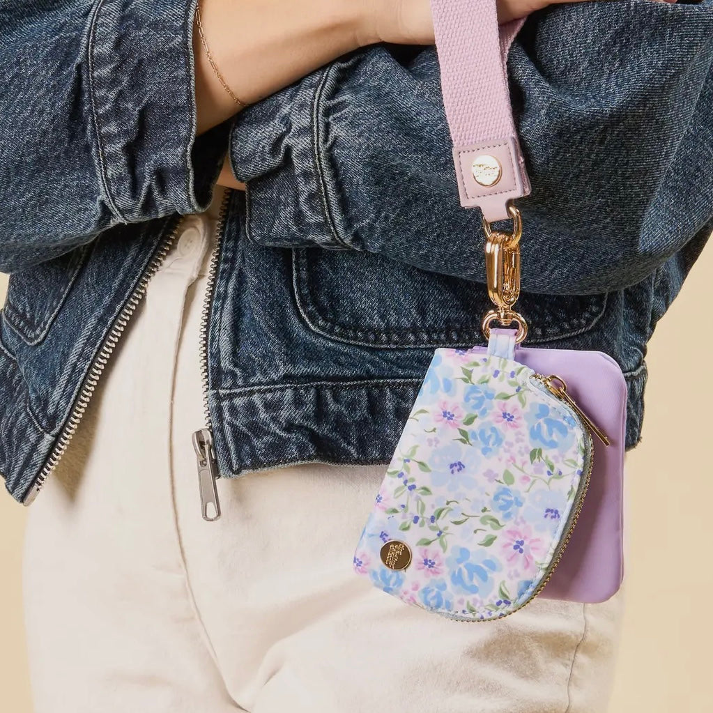 Pouch Wristlet | Secret Garden Blue