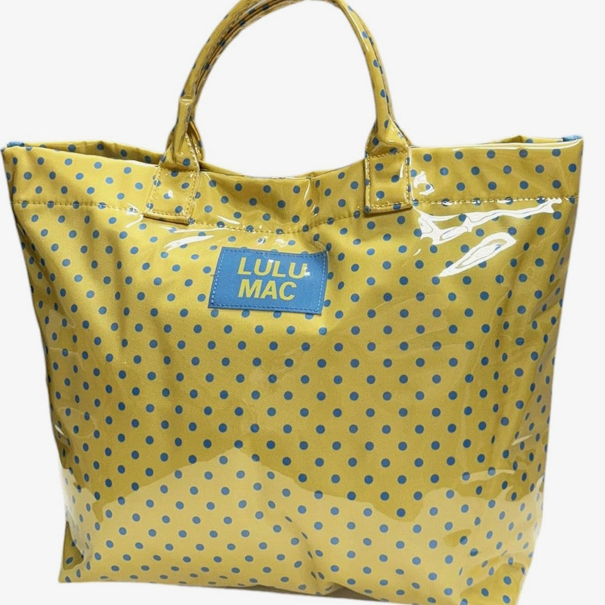 Lulu Mac Tote | Yellow & Blue Dot