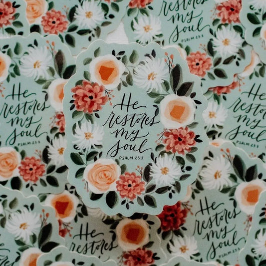 Sticker | He Restores My Soul