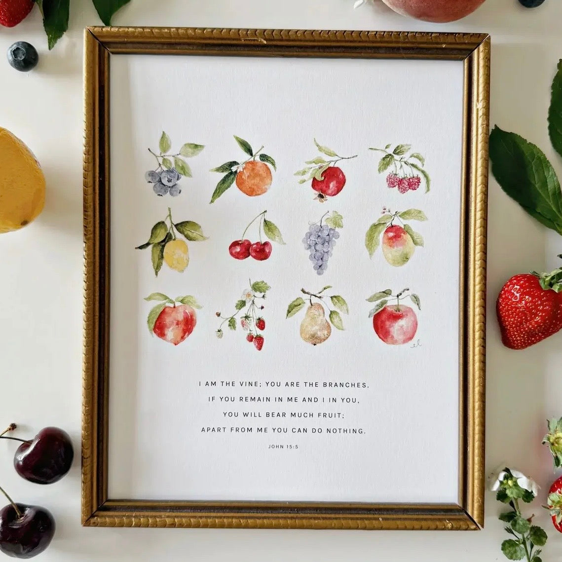 Scripture Print | John 15:5 Fruit