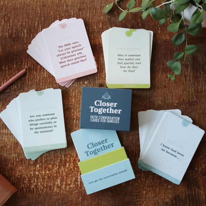 Closer Together: Christian Family Conversation Cards