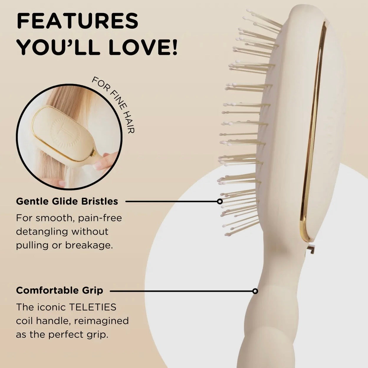 Detangler Hair Brush | Fine Hair