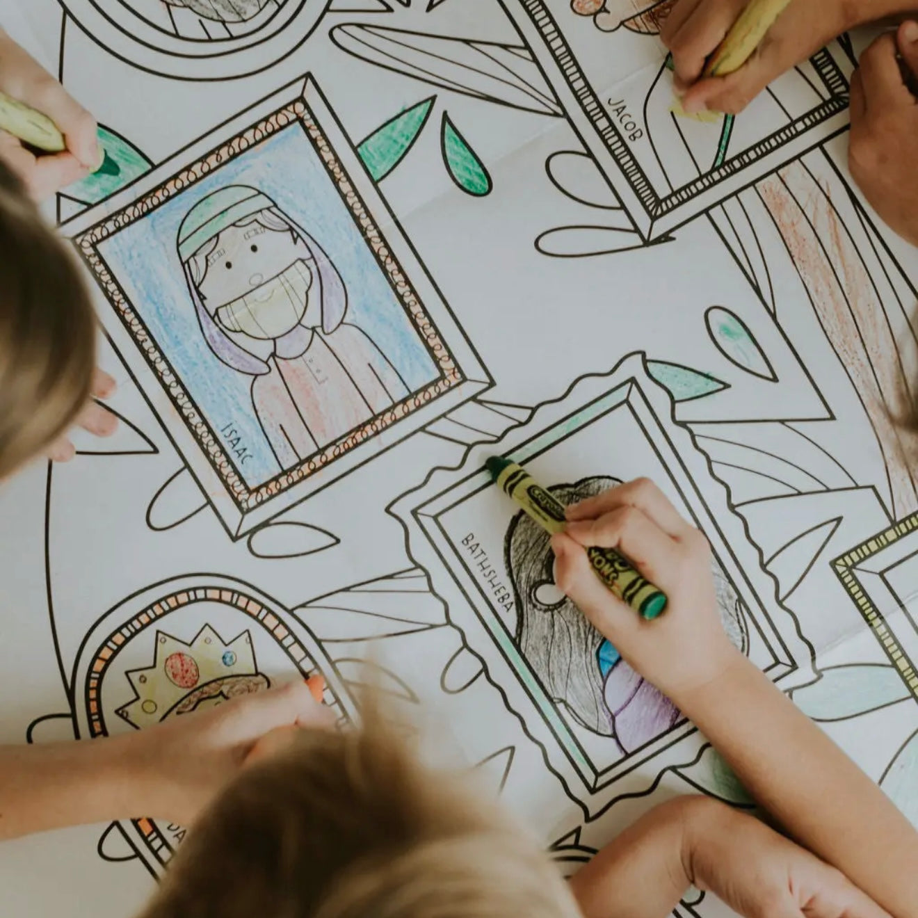 Tiny Theologians | Family Tree of Christ Advent Jumbo Coloring Sheet