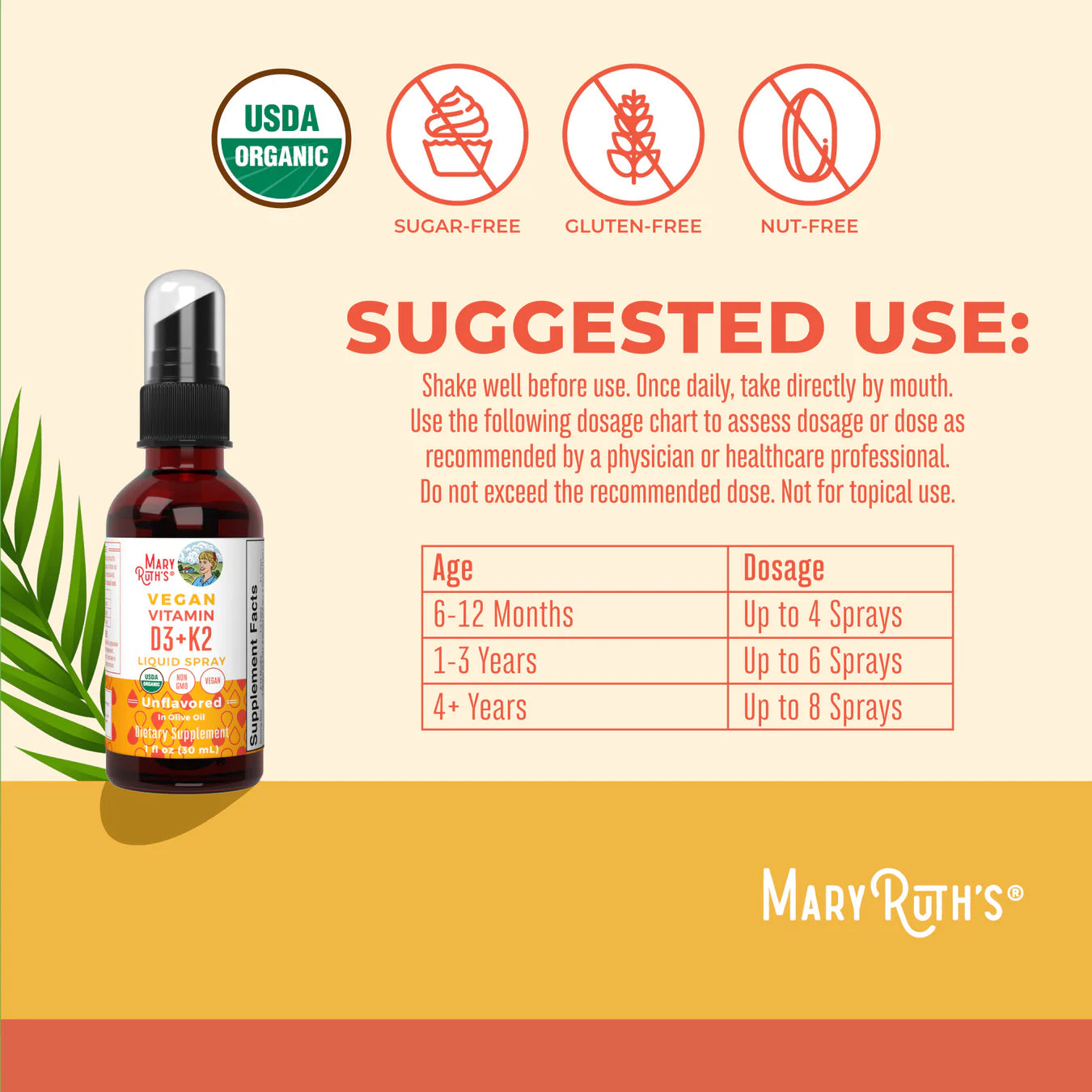 Mary Ruth’s Organic D3 + K2 Spray