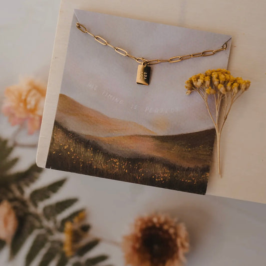 Mini Tag Necklace | Not Yet