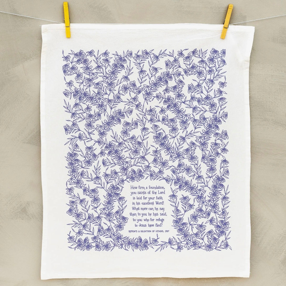 Hymn Tea Towel | How Firm A Foundation