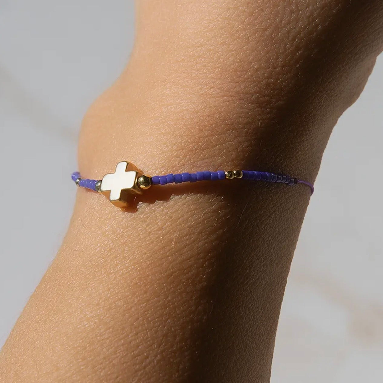 Cross Bracelet + Sticker | Let It Shine Matthew 5:16