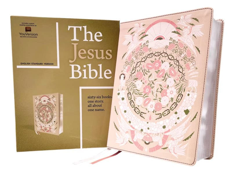 The Jesus Bible | ESV Peach Floral