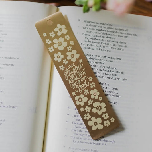 Brass Ruler Bookmark | The Struggle Is Real