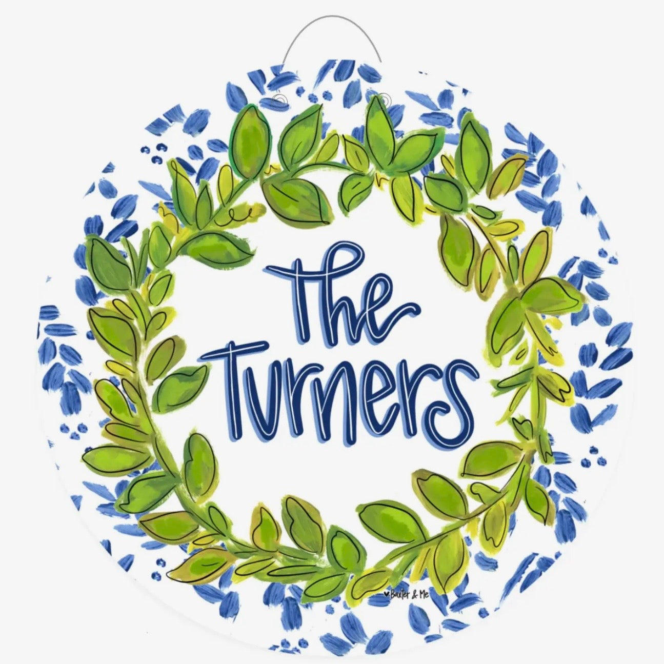 Personalized Door Hanger | Willow & Blue