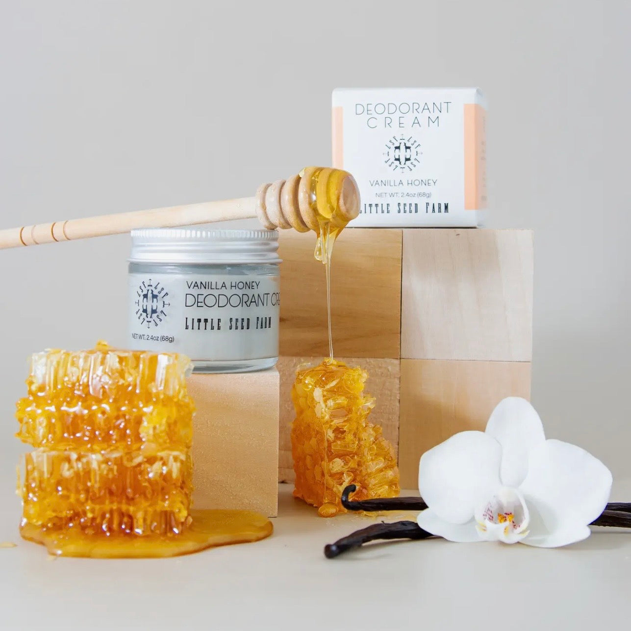 Little Seed Farm Natural Deodorant Cream | Vanilla Honey