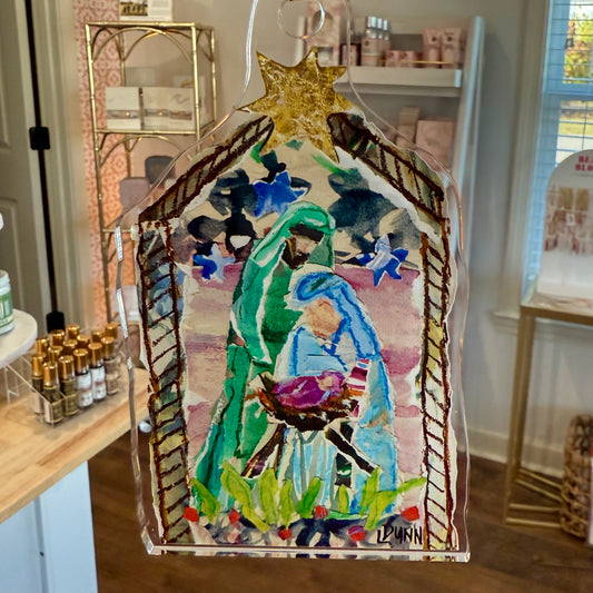Acrylic Holy Family Ornament