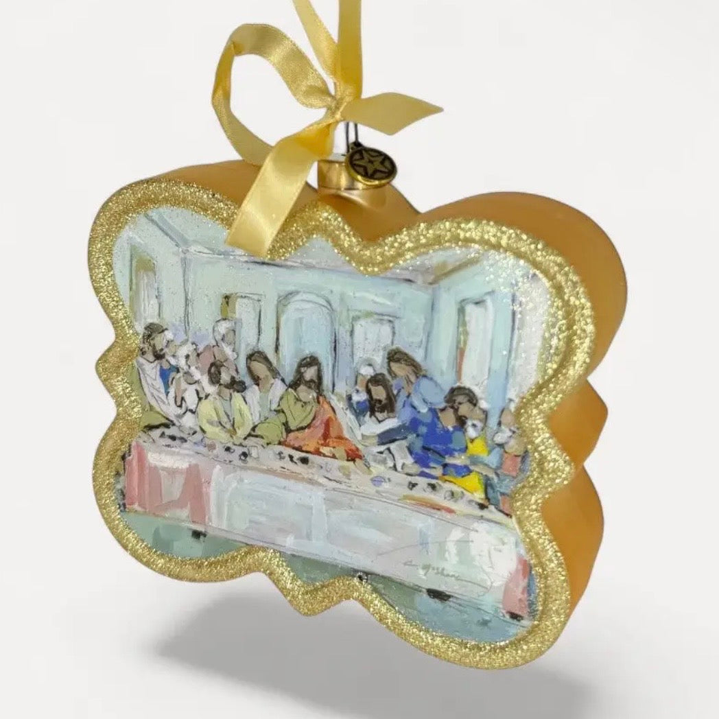 The Last Supper Supper Blown Glass Christmas Ornament By Chelsea McShane