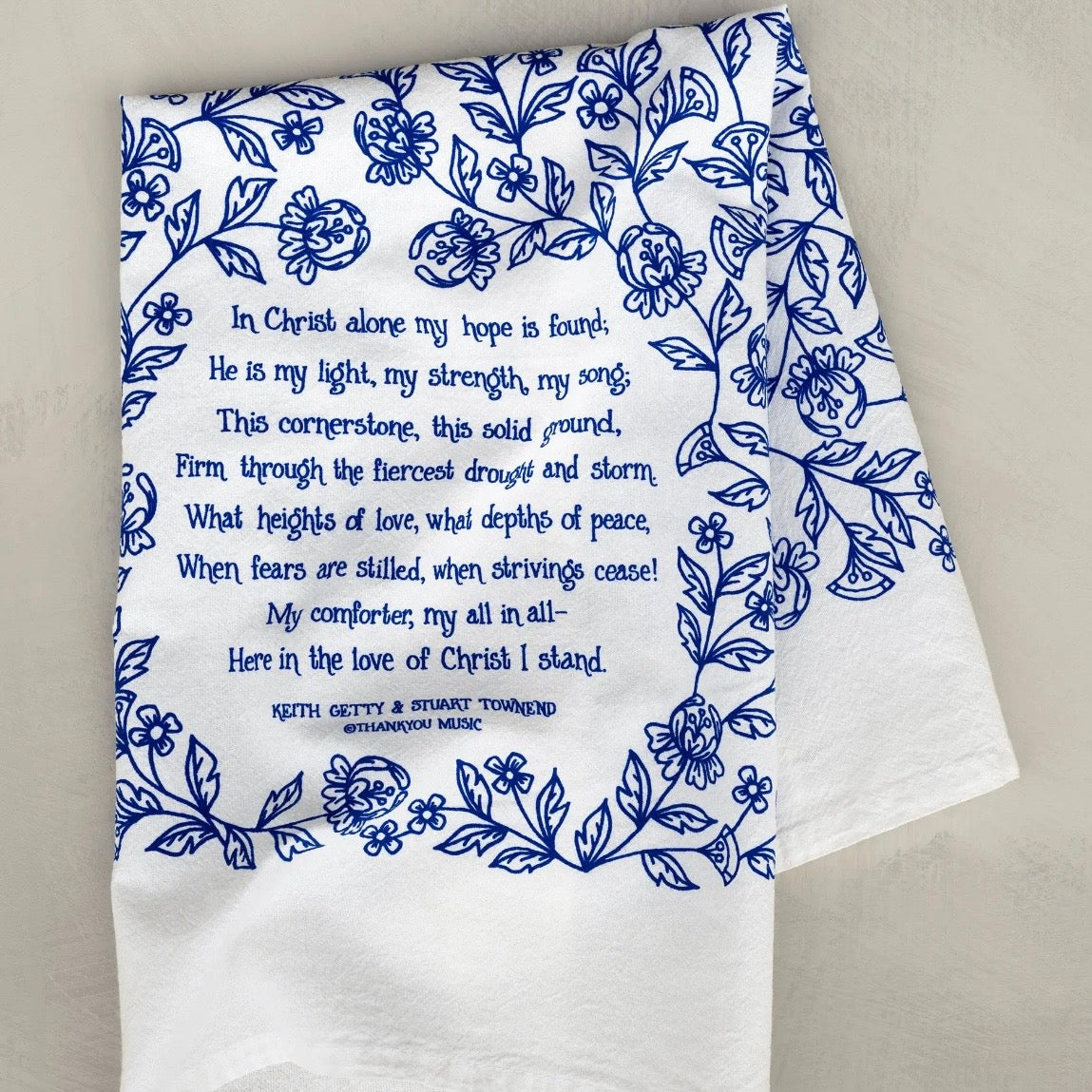 Hymn Tea Towel | In Christ Alone