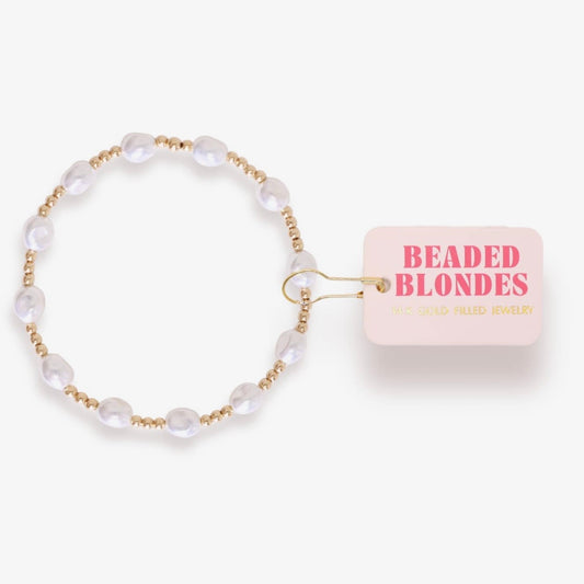 Beaded Blondes | Bri Pearl Bracelet