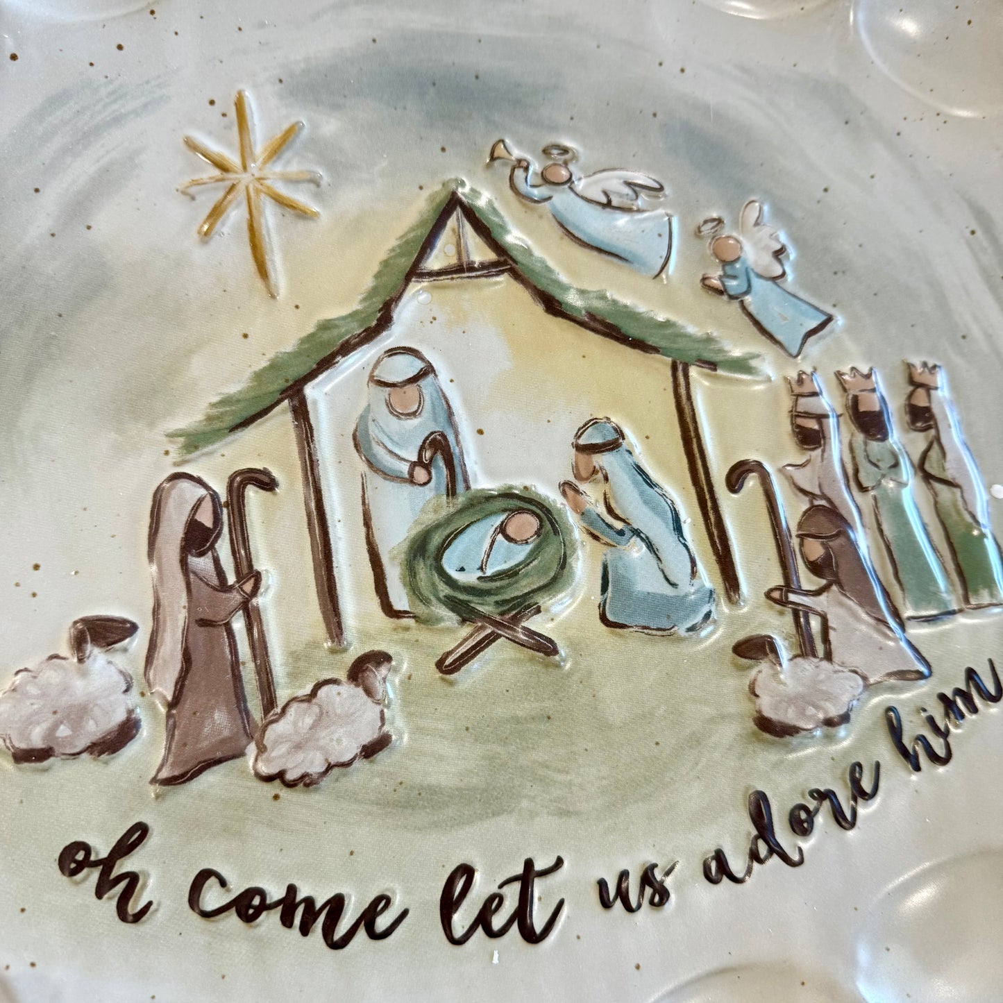 Ceramic Platter | Nativity *Store Pickup Only*
