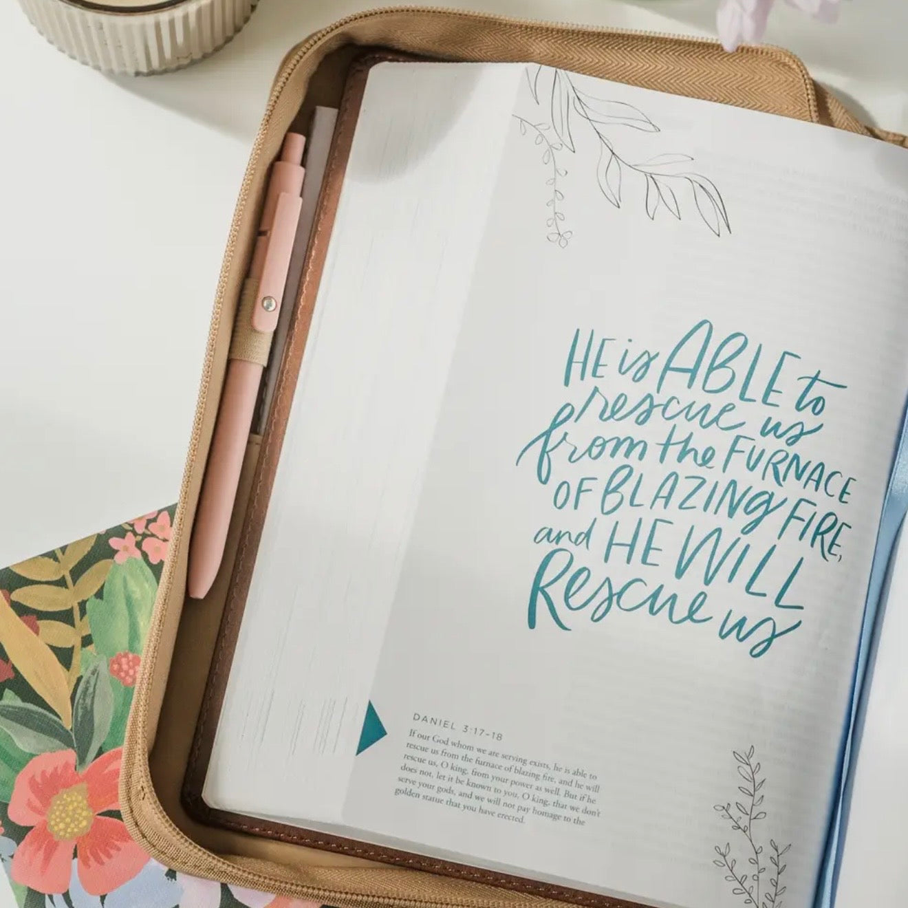 Bible Cover | Debossed Floral