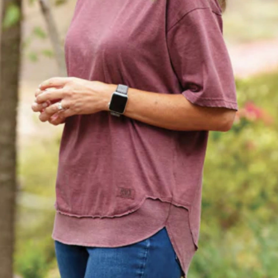 Royce Poncho Tee | Red
