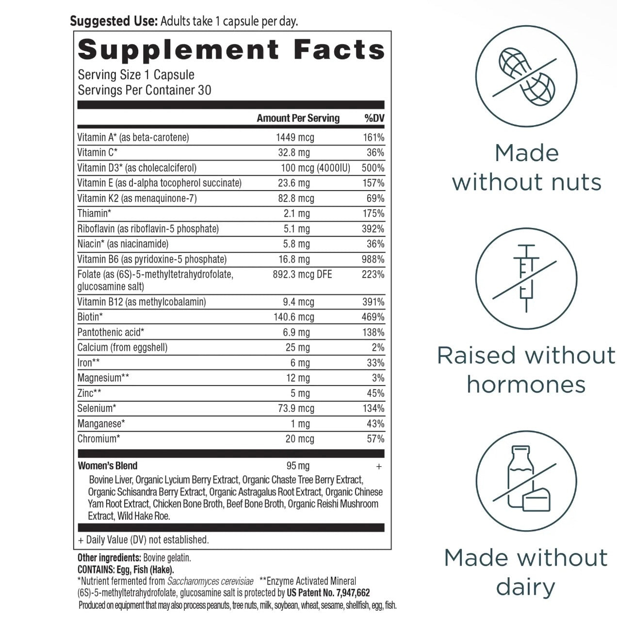 Ancient Multivitamin Women's Once Daily | 30 Capsules