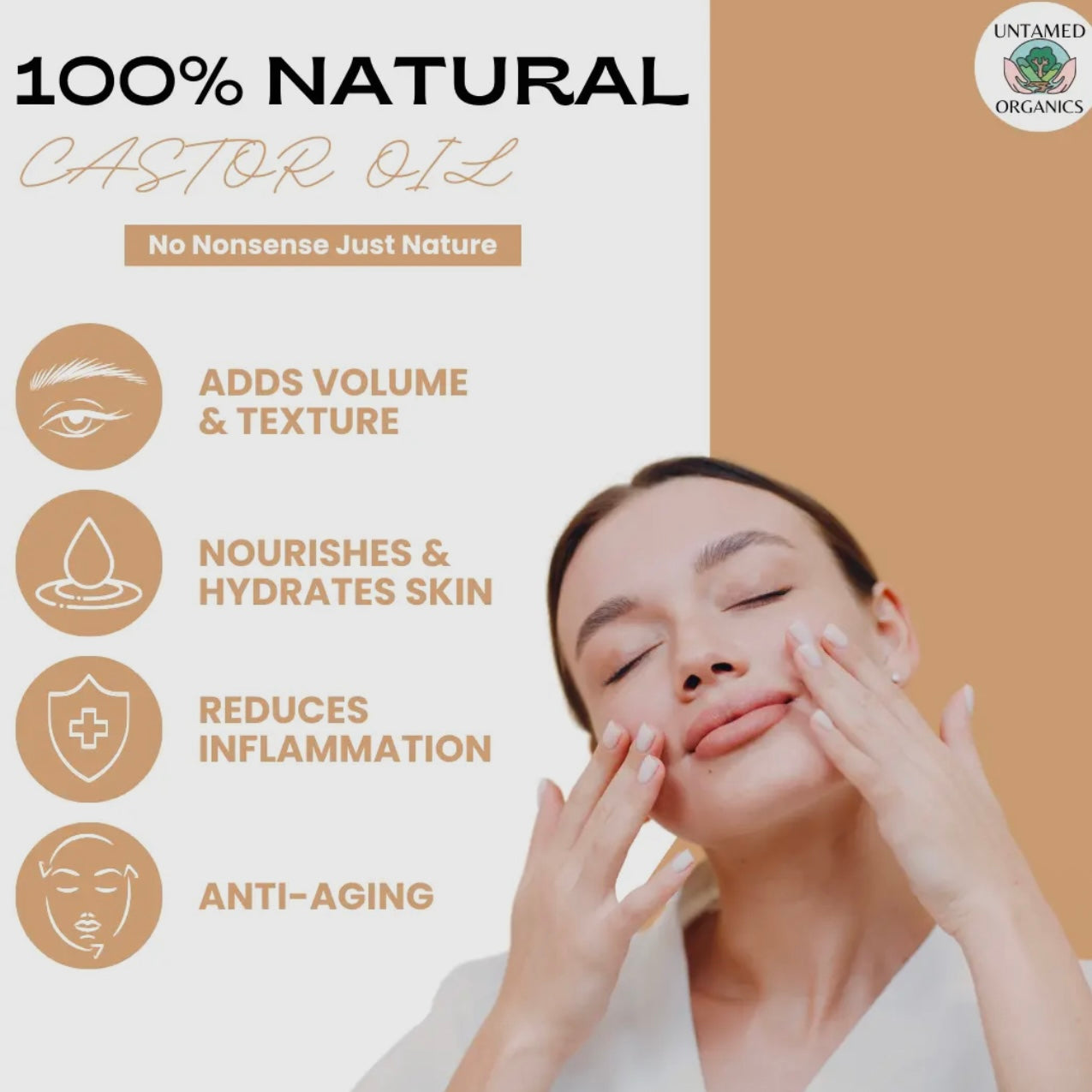Organic Cold-Pressed Castor Oil Roller