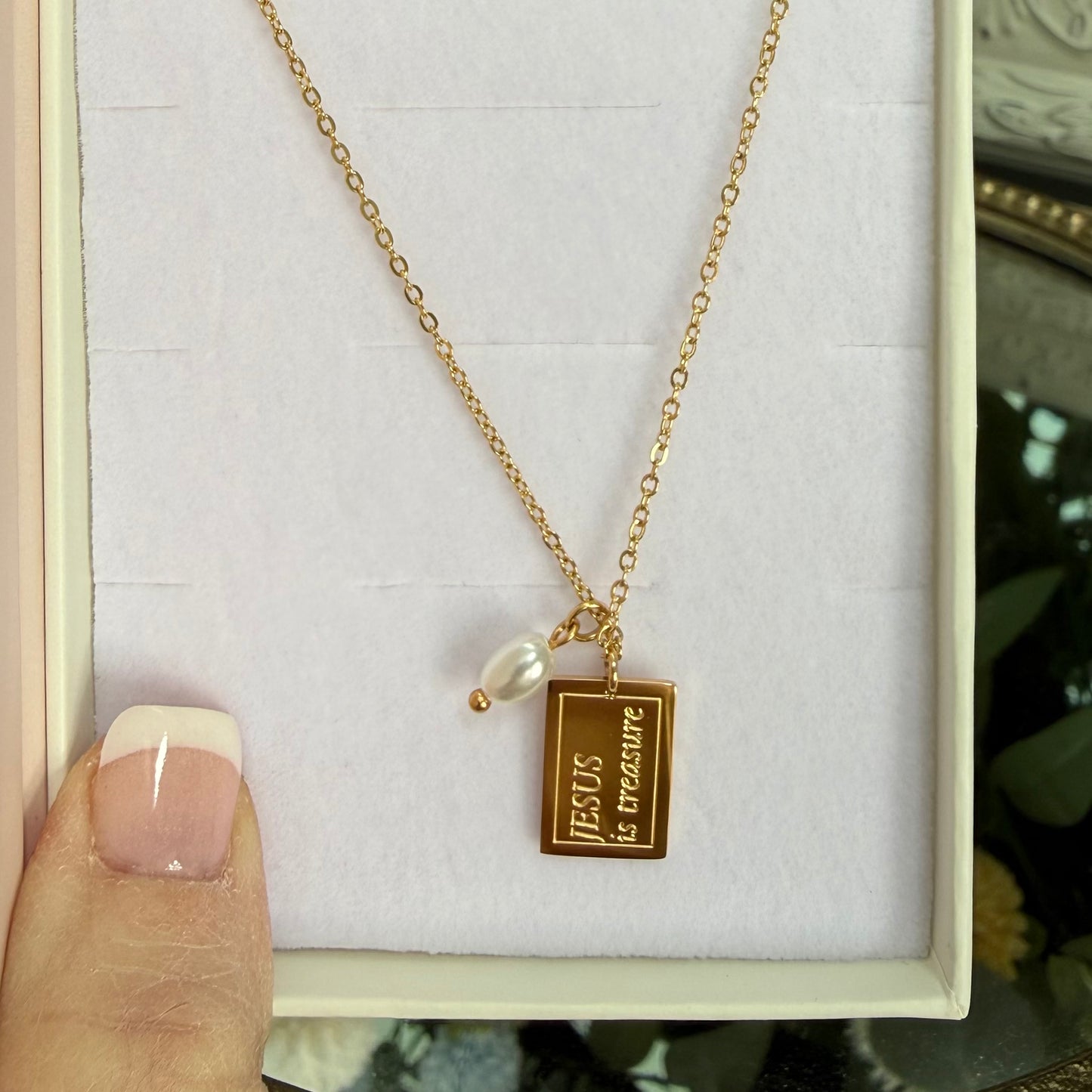 LoveStory Necklace | Parable of the Pearl of Great Price Matt 13:45-46