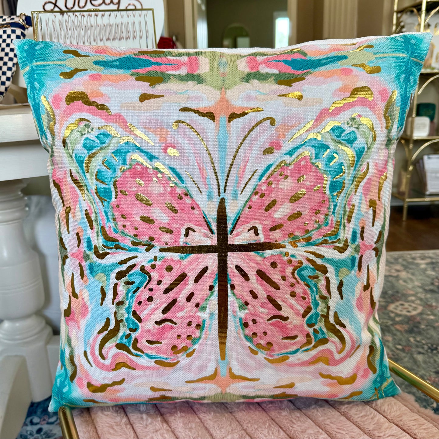 Pillow - Butterfly Cross