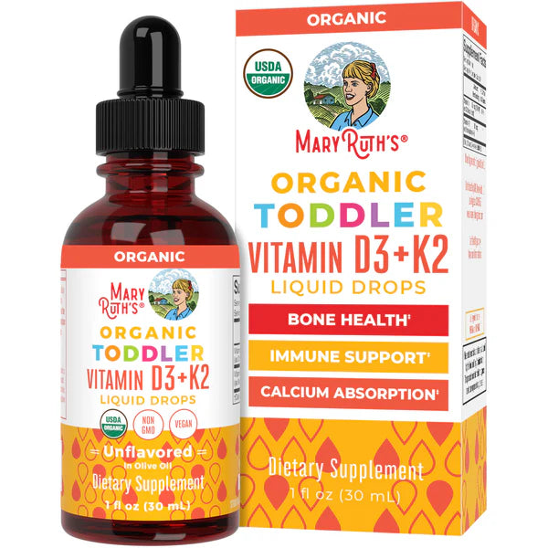 Mary Ruth’s Toddler Vitamin D3+K2 Liquid Drops