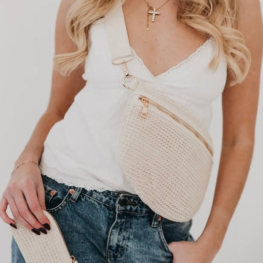 Rachel Raffia Westlyn Bum Bag