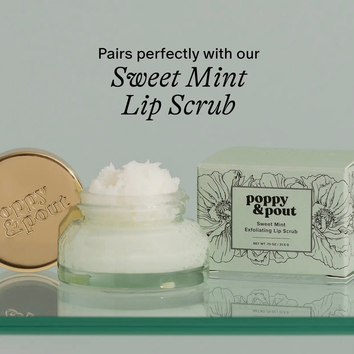 Poppy & Pout Lip Balm | Sweet Mint