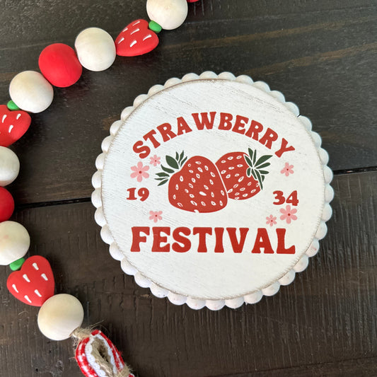 Strawberry Festival Coaster