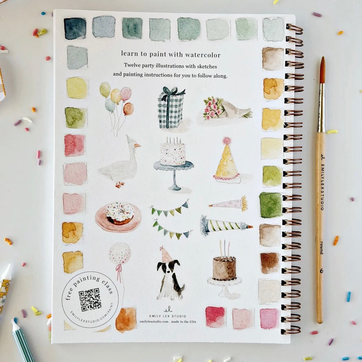 Watercolor Workbook | Celebration