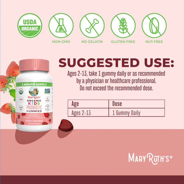 Mary Ruth’s Organic Kids Probiotic Gummies
