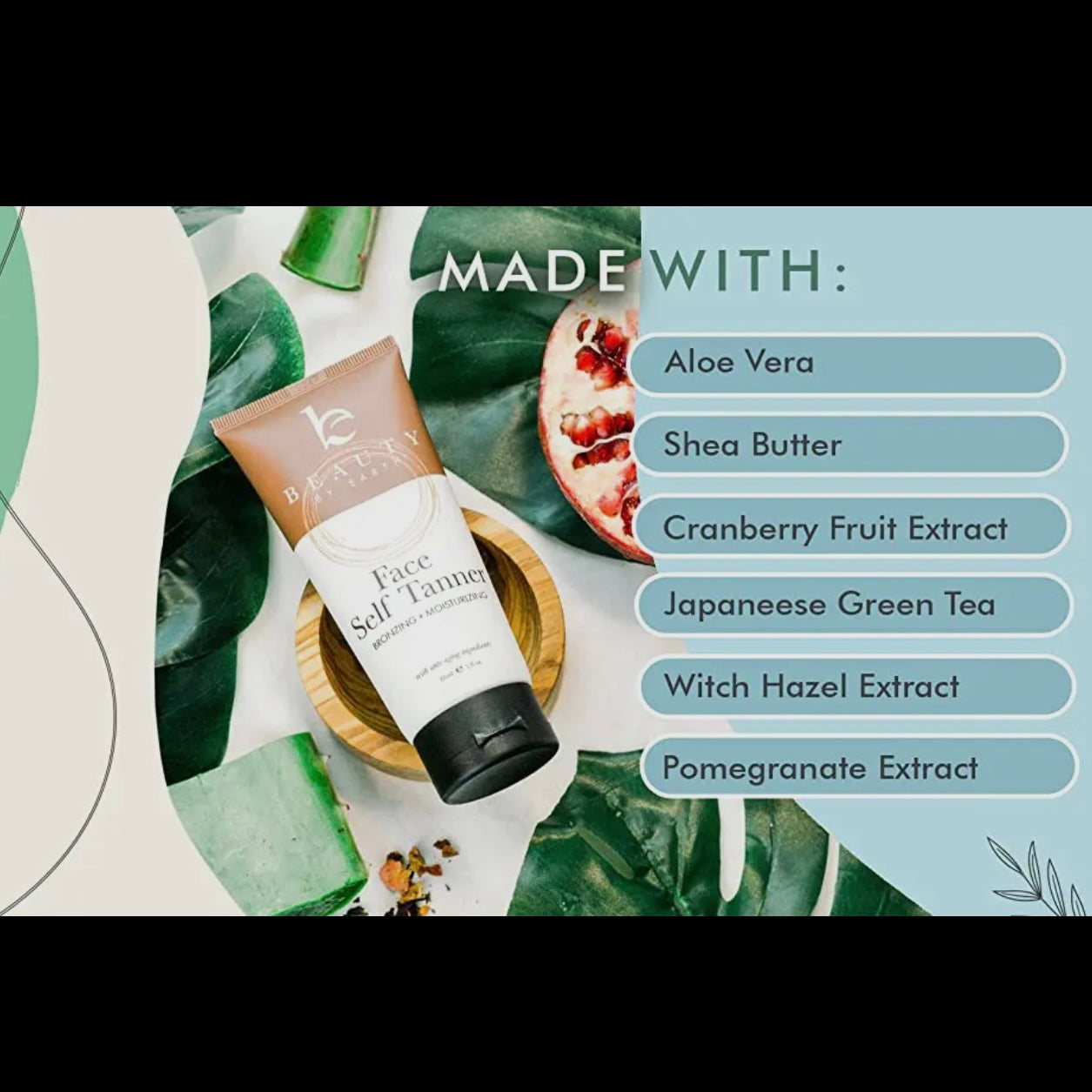 Beauty By Earth Self Tanner Face Lotion | Fair To Medium