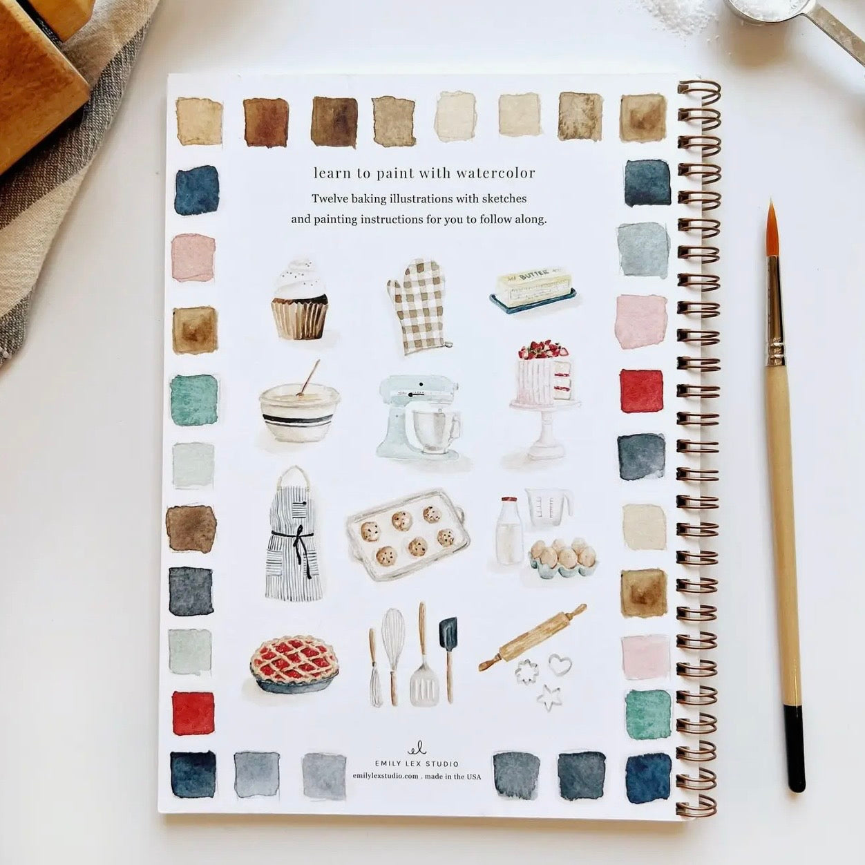 Watercolor Workbook | Baking