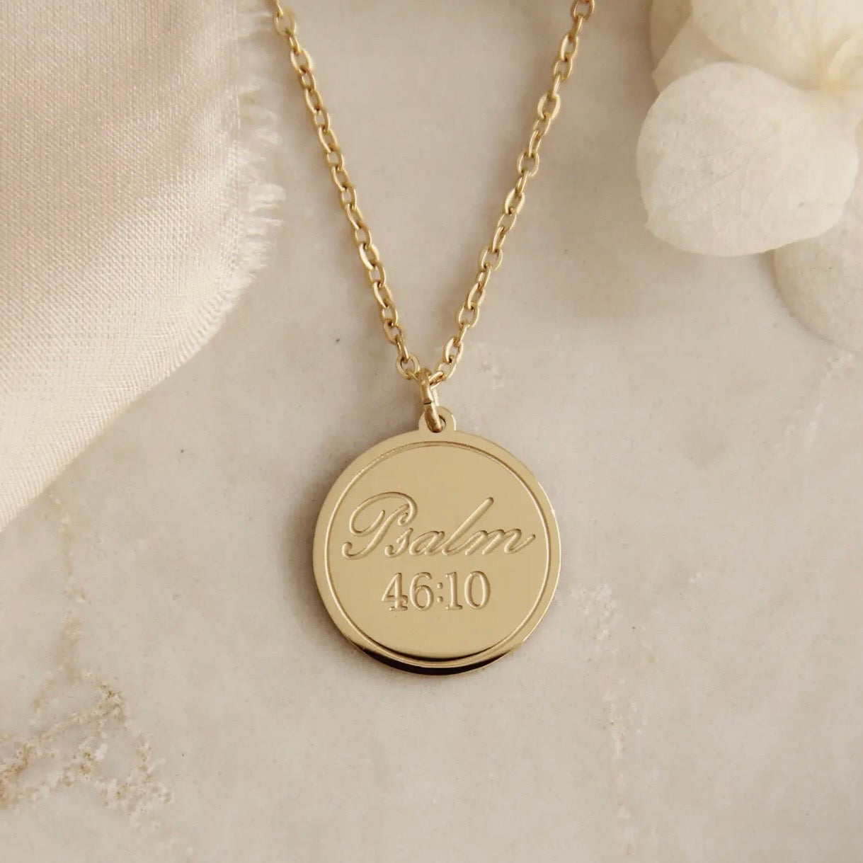 LoveStory Necklace | Be Still and Know That I Am God Psalm 46:10